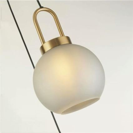 Searchlight - Подвесная люстра SNOWDROP 3xE27/60W/230V латунь