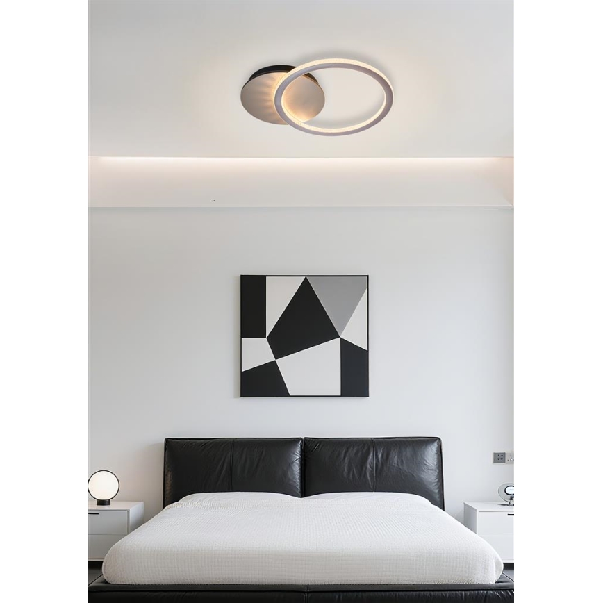 Searchlight - Диммируемый LED потолочный светильник SPECS LED/18W/230V 3000K 35x45 см латунь