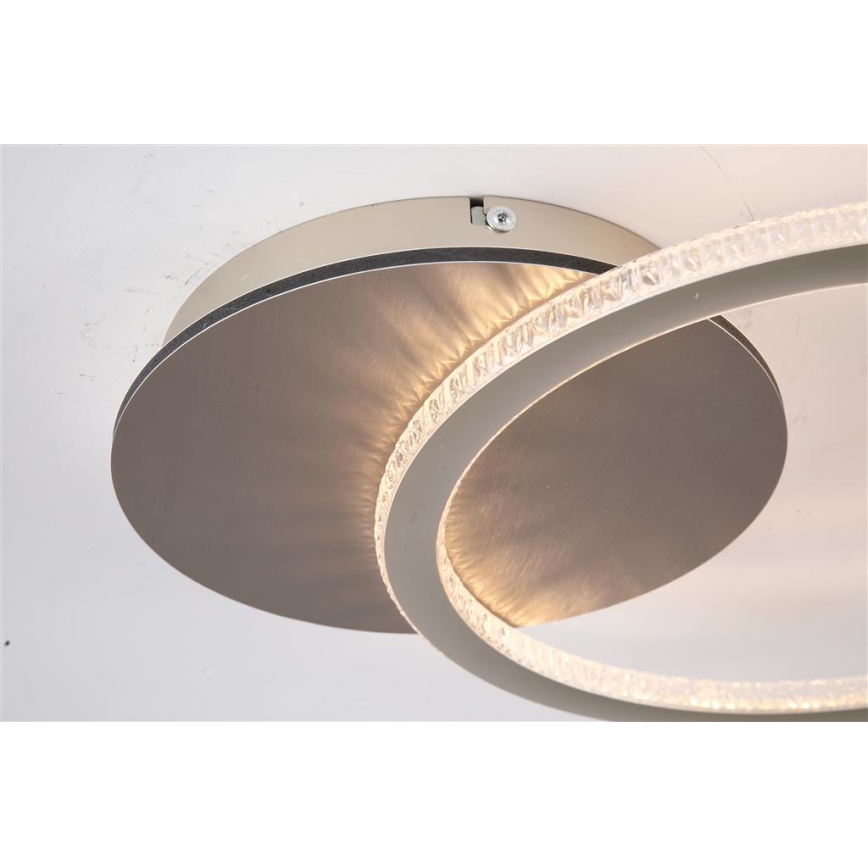Searchlight - Диммируемый LED потолочный светильник SPECS LED/18W/230V 3000K 35x45 см латунь