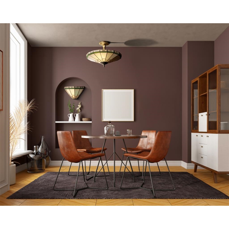 Searchlight - Припотолочная люстра NEW YORK 2xE14/40W/230V