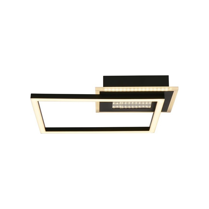 Searchlight - LED стельовий світильник з функцією димування QUADRATE LED/24W/230V 36x36 см чорний