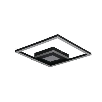 Searchlight - LED стельовий світильник з функцією димування QUADRATE LED/24W/230V 36x36 см чорний