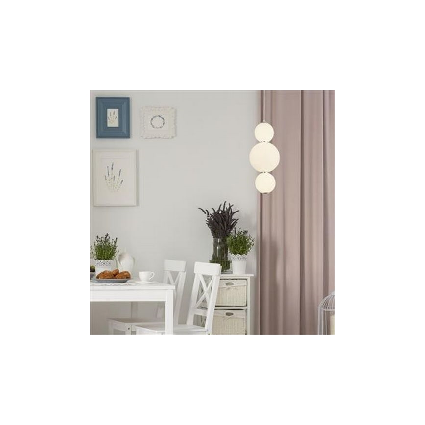 Searchlight - Підвісна світлодіодна люстра SNOWBALL LED/18W/230V