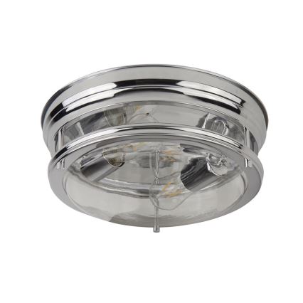 Searchlight - Стельовий світильник EDINBURGH I 2xE27/40W/230V глянцевий хром