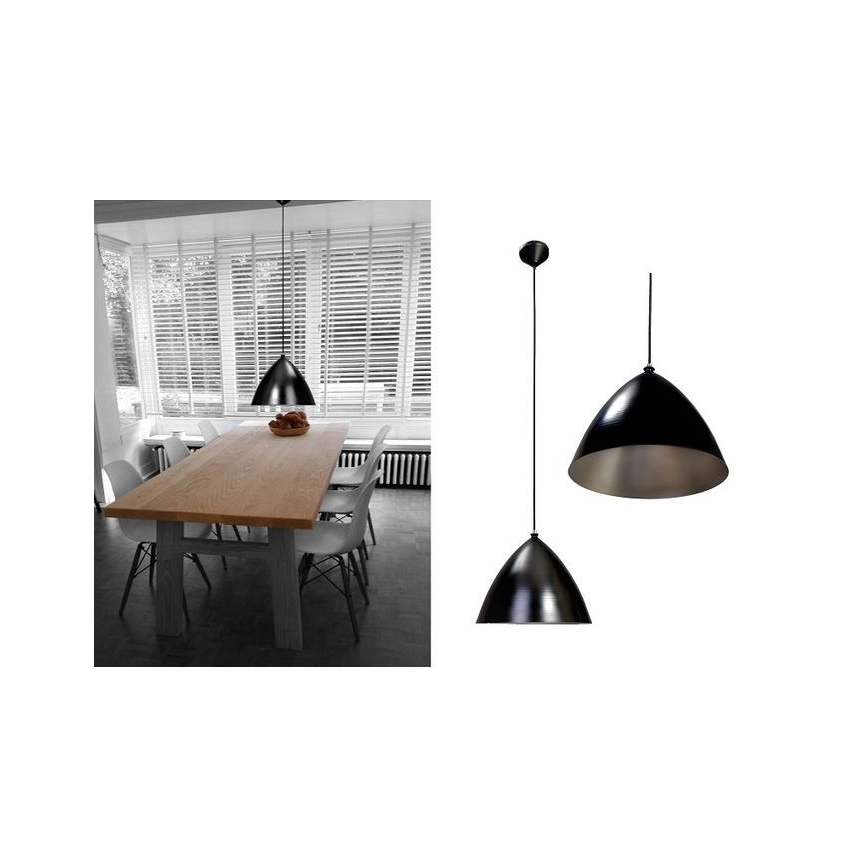 Searchlight  - Підвісна люстра 1xE27/60W/230V чорний