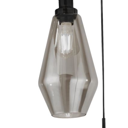 Searchlight - Подвесная люстра MIA 3xE27/60W/230V черная