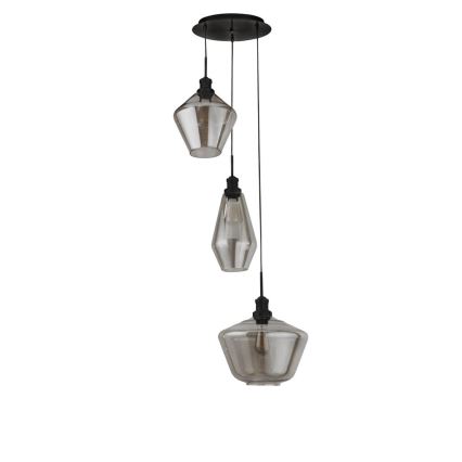 Searchlight - Подвесная люстра MIA 3xE27/60W/230V черная