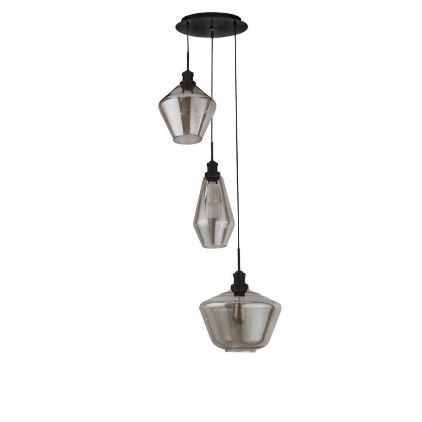 Searchlight - Подвесная люстра MIA 3xE27/60W/230V черная
