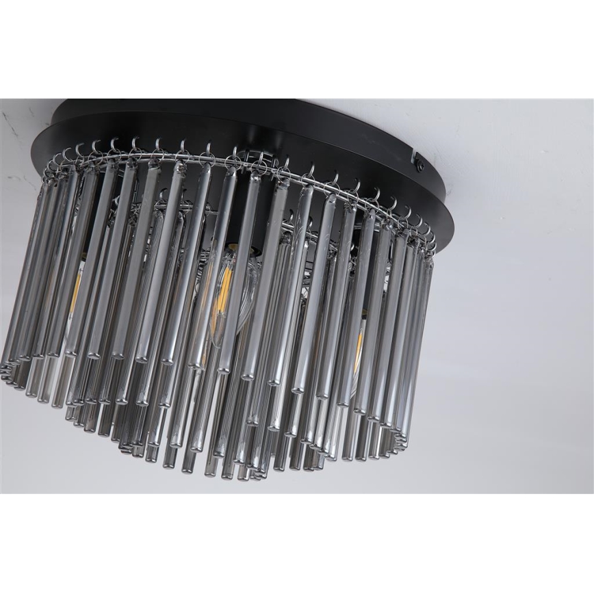 Searchlight - стельовий світильник SWIZZLE 5xE14/60W/230V діам. 32 см димчастий