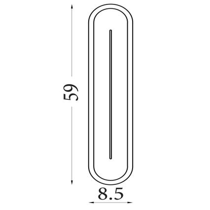 Searchlight - LED диммируемый настенный светильник COUPER LED/25W/230V 3000K латунь