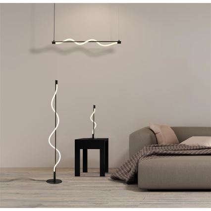 Searchlight - Світлодіодна підвісна люстра SERPENT LED/15W/230V чорний