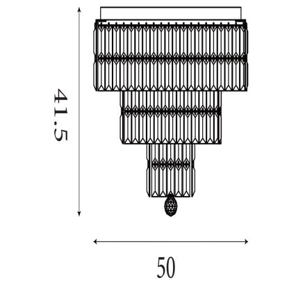 Searchlight - Потолочный светильник для ванной EMPIRE 6xE14/60W/230V IP44
