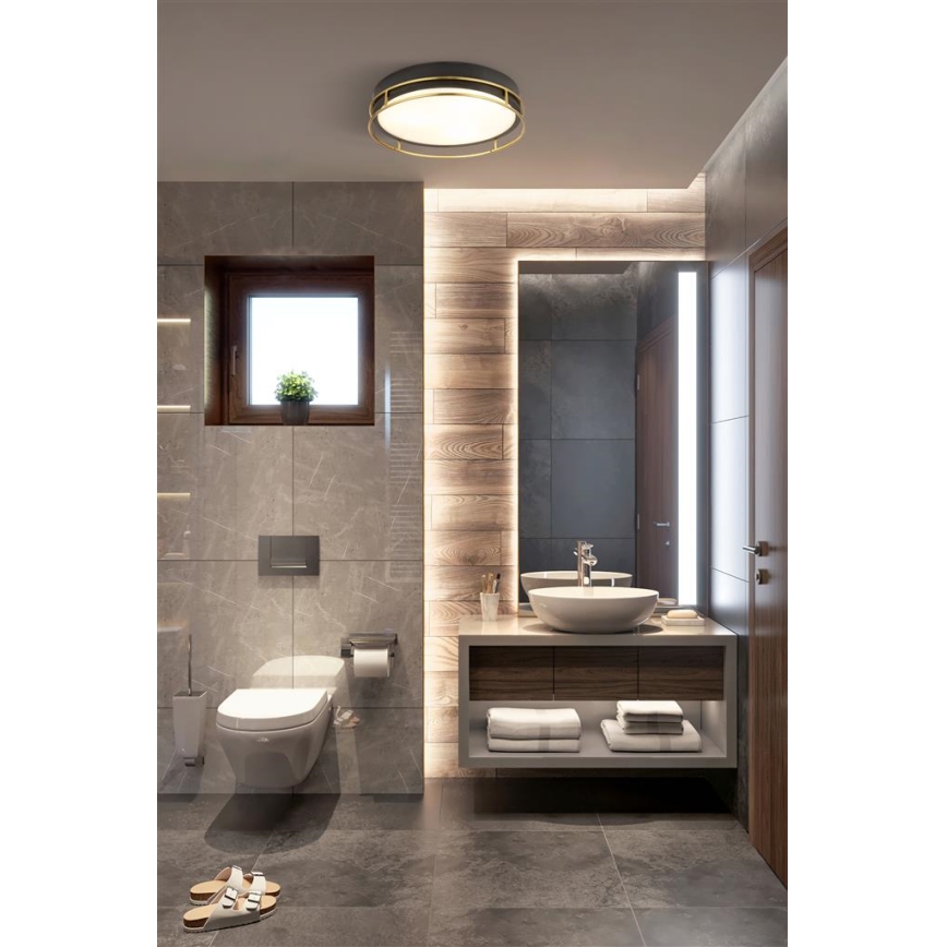 Searchlight - Потолочный светильник для ванной комнаты PHEONIX 2xE14/60W/230V диаметр 30 cm IP44