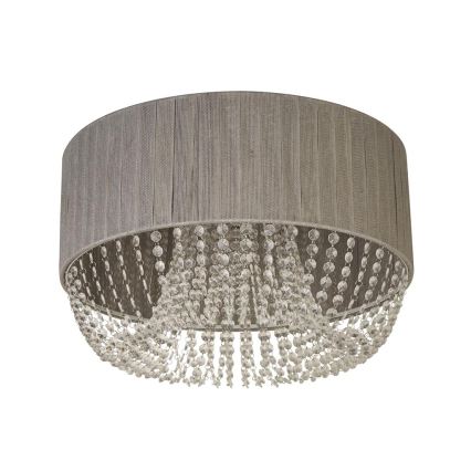 Searchlight - стельовий світильник BELLANO 5xG9/7W/230V Ø 50 см сірий