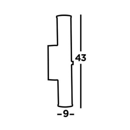 Searchlight - Светодиодный светильник для ванной комнаты CLAMP LED/18W/230V IP44 черная