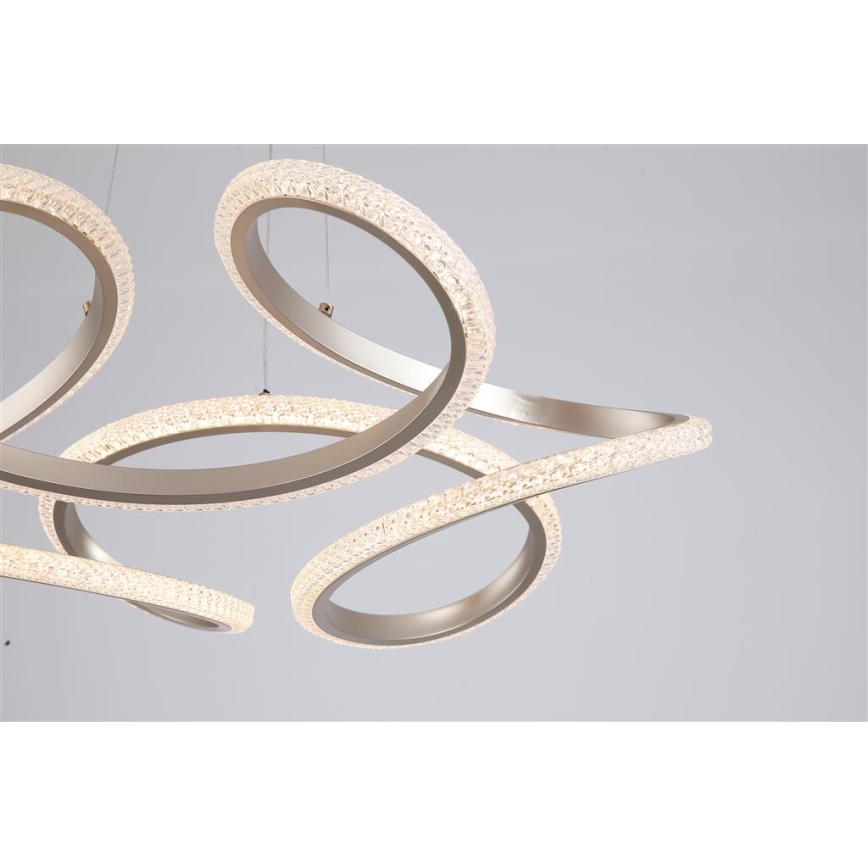 Searchlight - LED-диммируемая люстра на тросе DOODLE LED/40W/230V, латунь