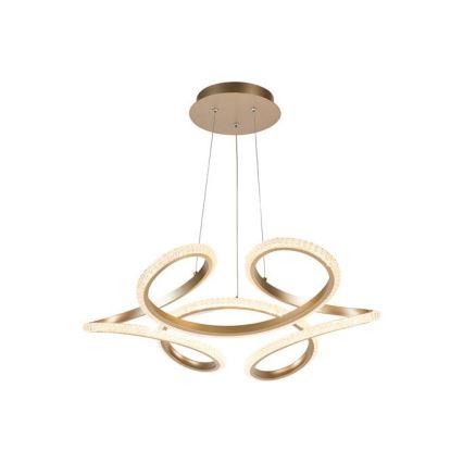 Searchlight - затемнювана світлодіодна підвісна люстра на тросі DOODLE LED/40W/230V латунь