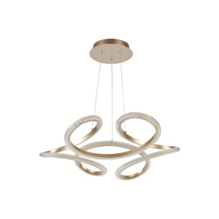 Searchlight - затемнювана світлодіодна підвісна люстра на тросі DOODLE LED/40W/230V латунь