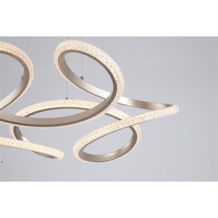 Searchlight - затемнювана світлодіодна підвісна люстра на тросі DOODLE LED/40W/230V латунь