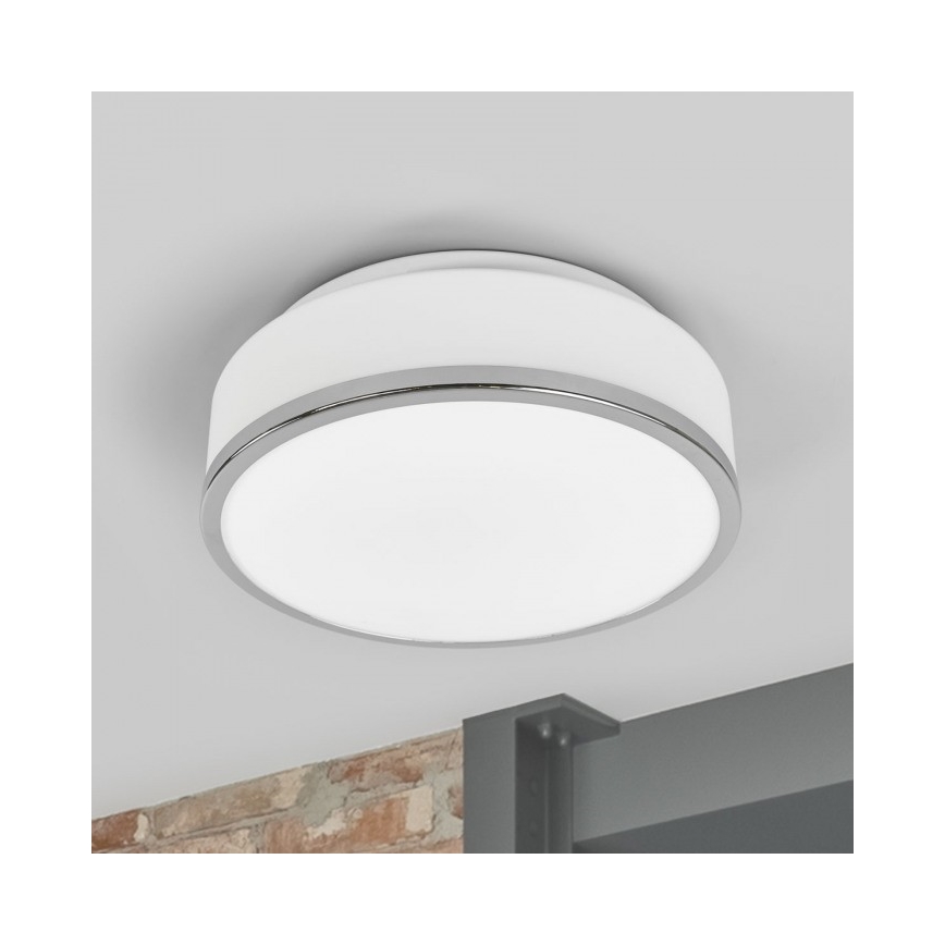 Searchlight - Потолочный светильник для ванной комнаты DISC 2xE27/60W/230V IP44