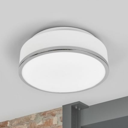 Searchlight - Потолочный светильник для ванной комнаты DISC 2xE27/60W/230V IP44