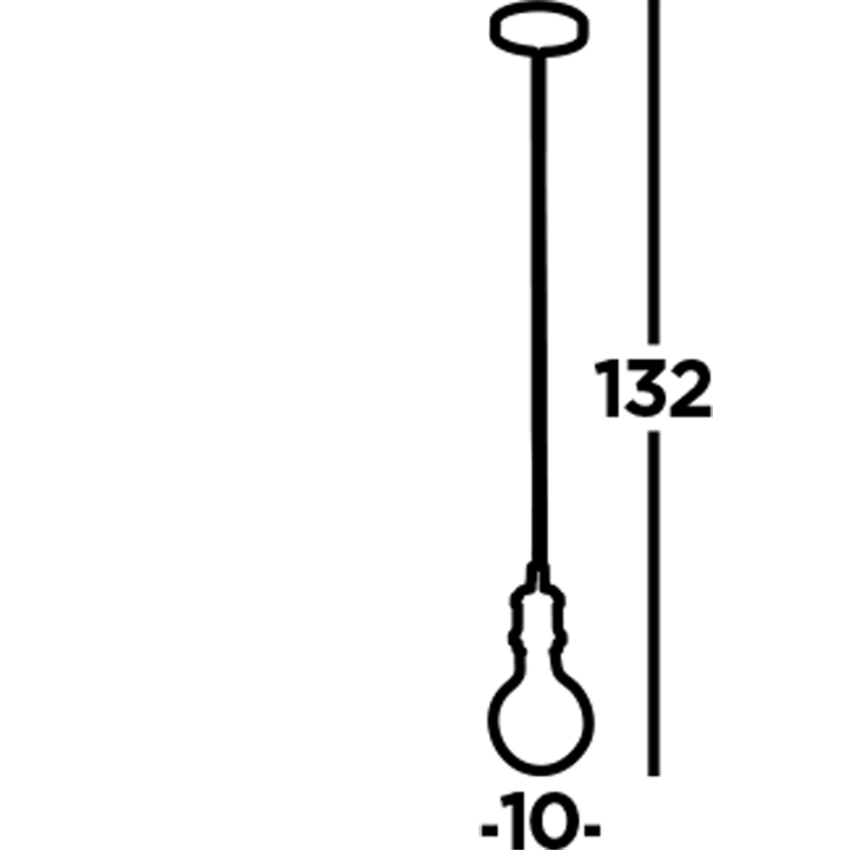 Searchlight - Люстра на тросі SUSPENSION 1xE27/60W/230V чорна
