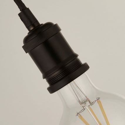 Searchlight - Люстра на тросі SUSPENSION 1xE27/60W/230V чорна