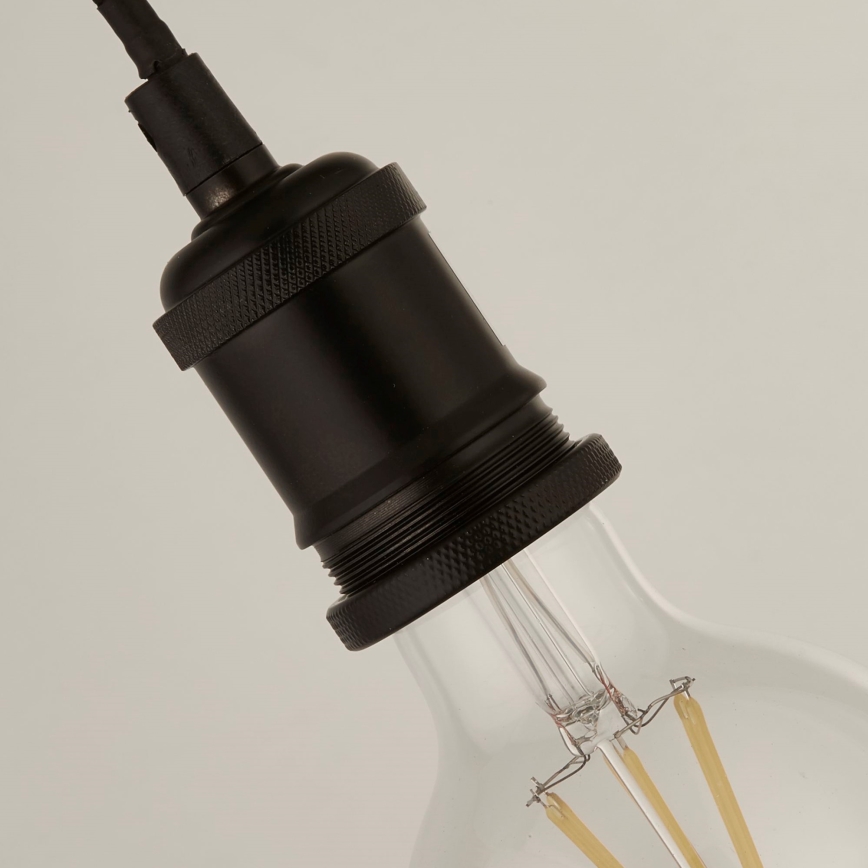 Searchlight - Люстра на тросі SUSPENSION 1xE27/60W/230V чорна