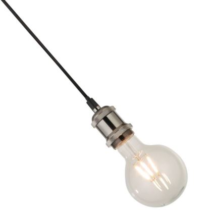 Searchlight - Подвесная люстра на тросе SUSPENSION 1xE27/60W/230V серебристая