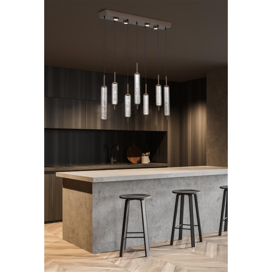 Searchlight - Диммируемая светодиодная подвесная люстра на тросе CATTAIL LED/33W/230V