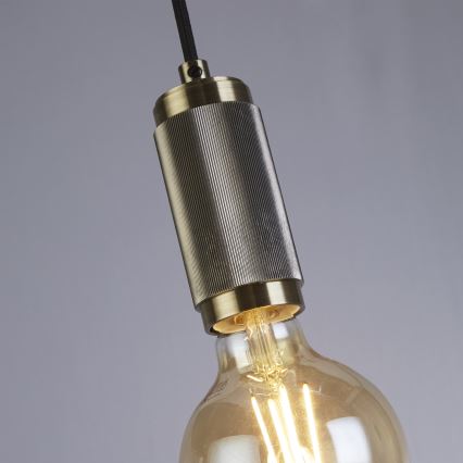 Searchlight - Підвісна люстра на тросі SUSPENSION 1xE27/60W/230V латунь