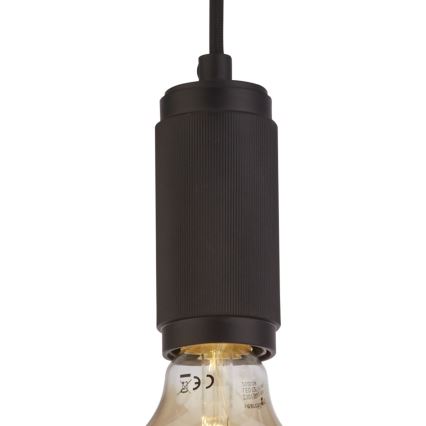 Searchlight - Подвесная люстра на тросе SUSPENSION 1xE27/60W/230V чёрная