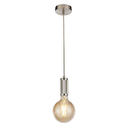 Searchlight - Люстра на тросі SUSPENSION 1xE27/60W/230V срібляста