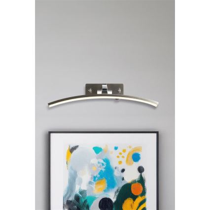 Searchlight - LED підсвітка для картин SANTORINI LED/10,88W/230V срібляста