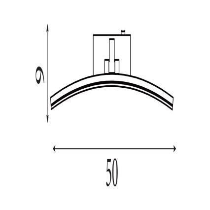 Searchlight - LED підсвітка для картин SANTORINI LED/10,88W/230V срібляста