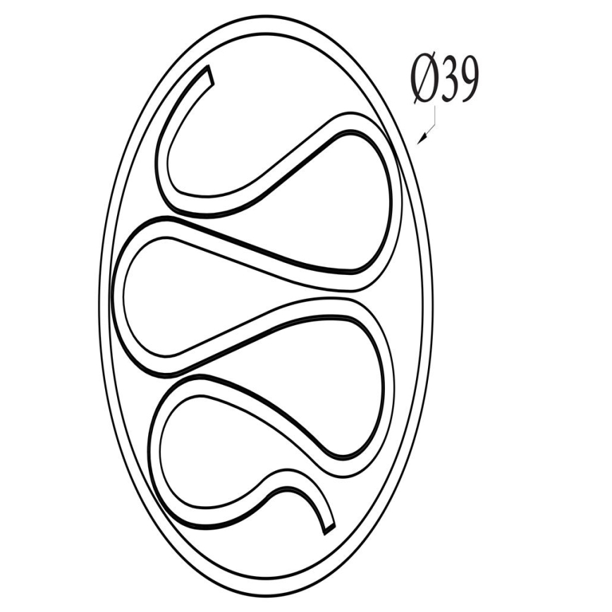 Searchlight - Регульований стельовий світильник ZENDISC LED/20W/230V 3000K, діаметр 39 см