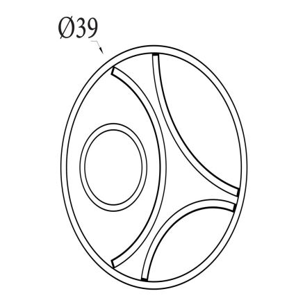 Searchlight - LED Диммируемый потолочный светильник ZENDISC LED/20W/230V 3000K, диаметром 39 см