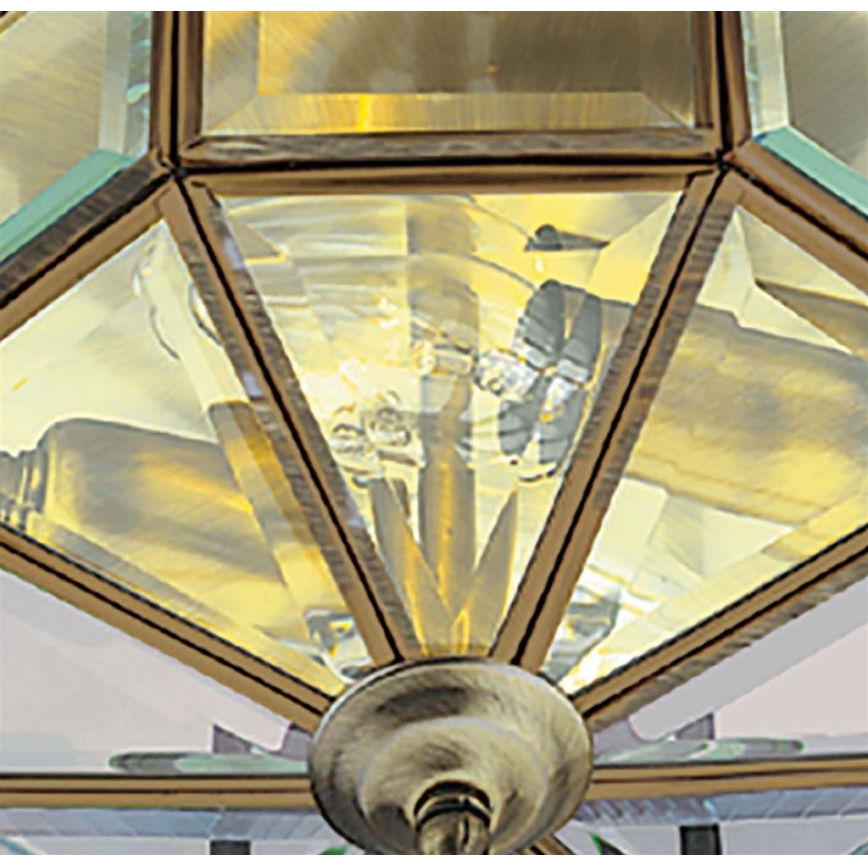 Searchlight - Потолочный светильник FLUSH 2xE14/60W/230V латунь