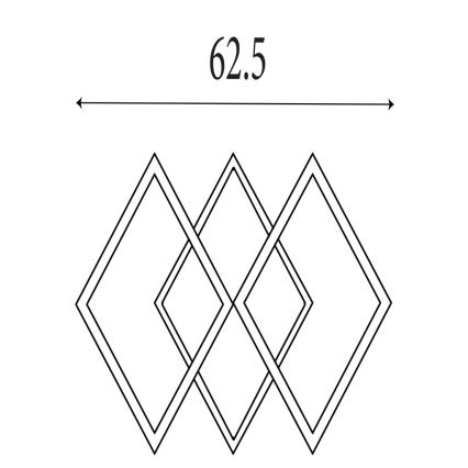 Searchlight - LED стельовий світильник з регульованою яскравістю FENCE LED/25W/230V