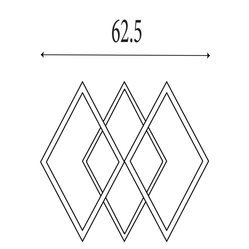 Searchlight - LED стельовий світильник з регульованою яскравістю FENCE LED/25W/230V