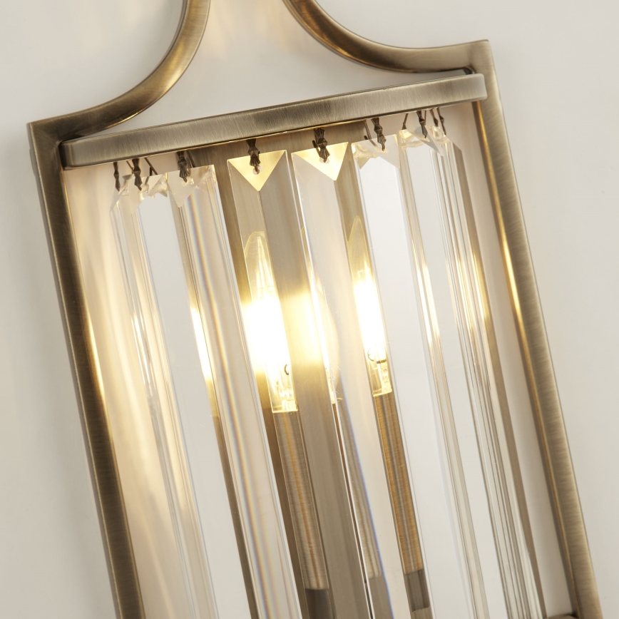 Searchlight - Настінний світильник VICTORIA 1xE14/60W/230V латунь
