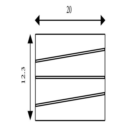 Searchlight - LED настінний світильник SECTION LED/18W/230V золотий