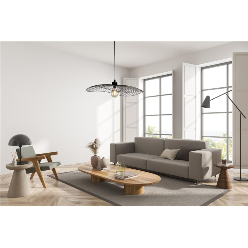 Searchlight - Подвесная люстра WAVE 1xE27/60W/230V черный