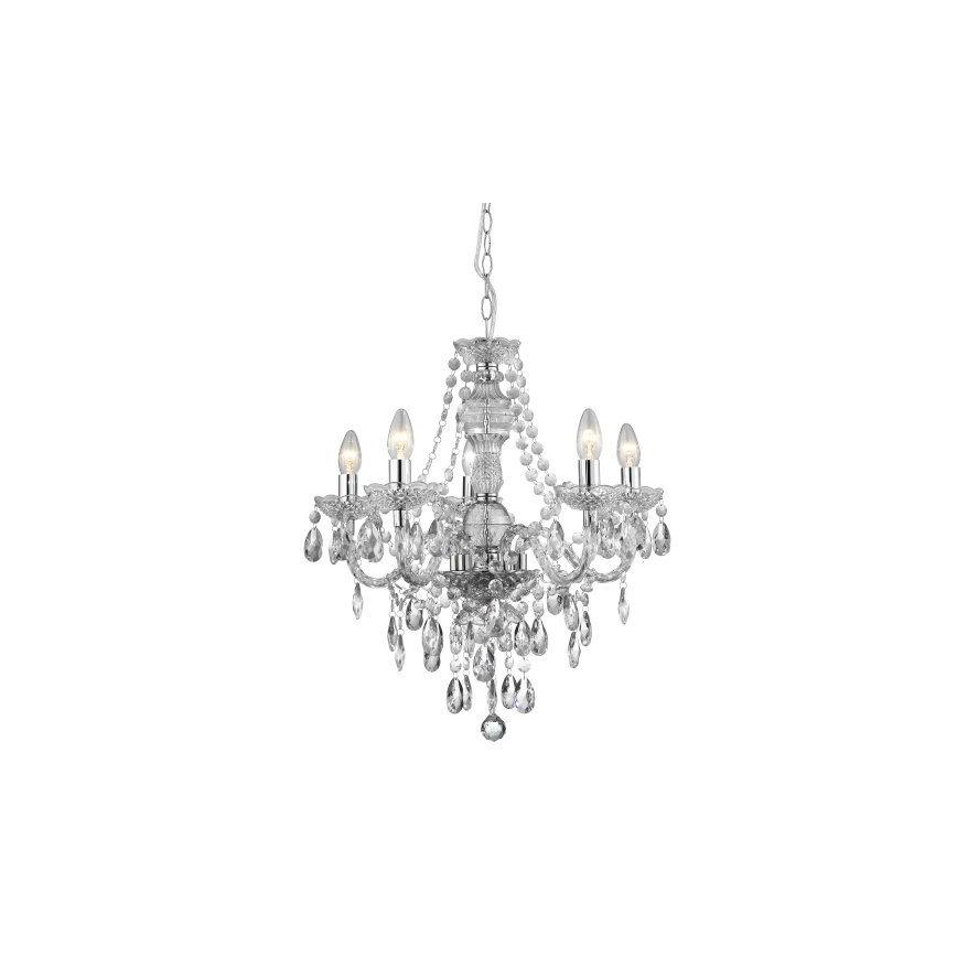 Searchlight 8885-5CL - Люстра на цепи MARIE 5xE14/40W/230V