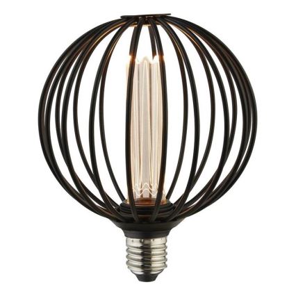 Searchlight - Подвесная люстра на тросе SWEDEN 5xE27/60W/230V коричневая/дымчатая