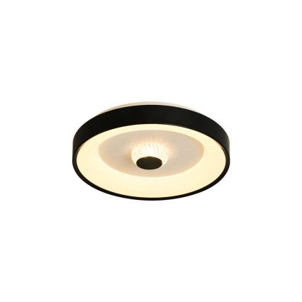 Searchlight - Диммируемый светодиодный потолочный светильник POLKA LED/24W/230V + LED/6W диаметр 38,5 см черный