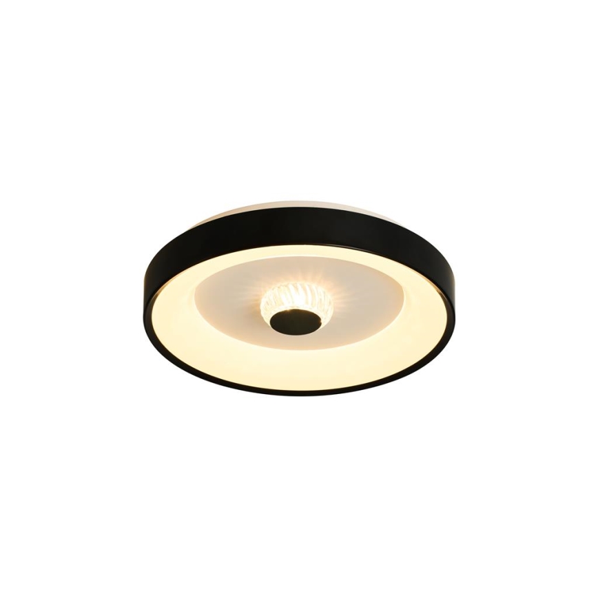 Searchlight - Диммируемый светодиодный потолочный светильник POLKA LED/24W/230V + LED/6W диаметр 38,5 см черный