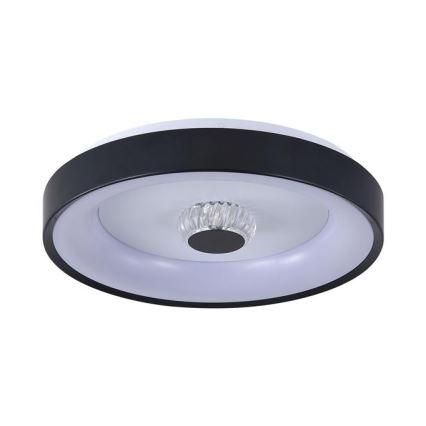 Searchlight - Диммируемый светодиодный потолочный светильник POLKA LED/24W/230V + LED/6W диаметр 38,5 см черный