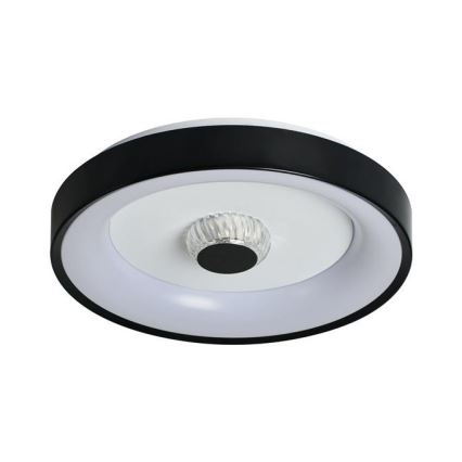 Searchlight - LED стельовий світильник POLKA LED/24W/230V + LED/6W, з регулюванням яскравості, діам. 38,5 см, чорний