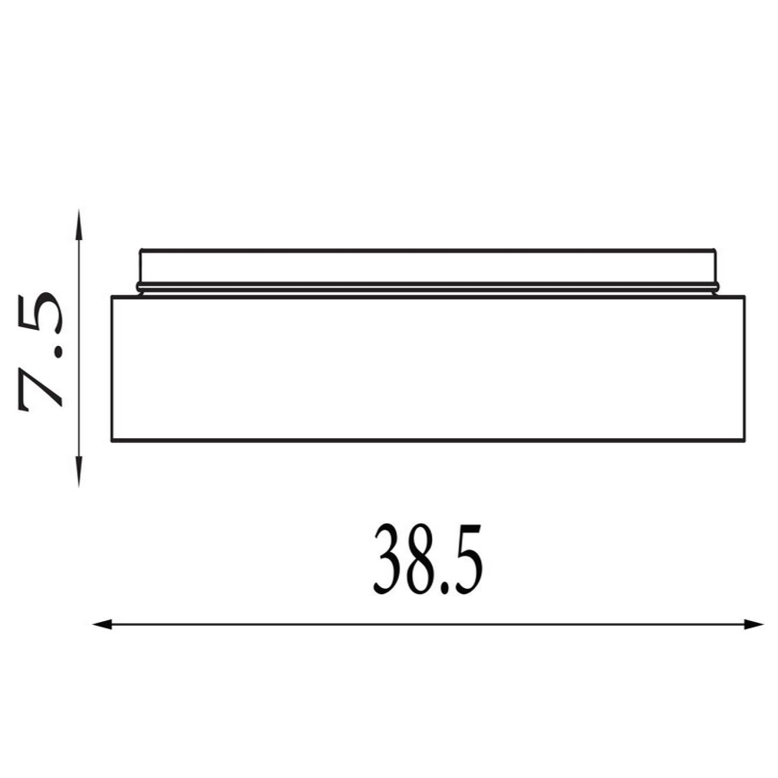 Серчлайт - Світлодіодний димований стельовий світильник ПОЛКА світлодіодний/24Вт/230В + світлодіодний/6Вт, діам. 38,5 см, коричневий